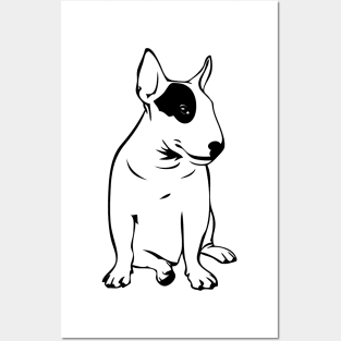 Bull Terrier Dog Women Dog Lover Gift Posters and Art